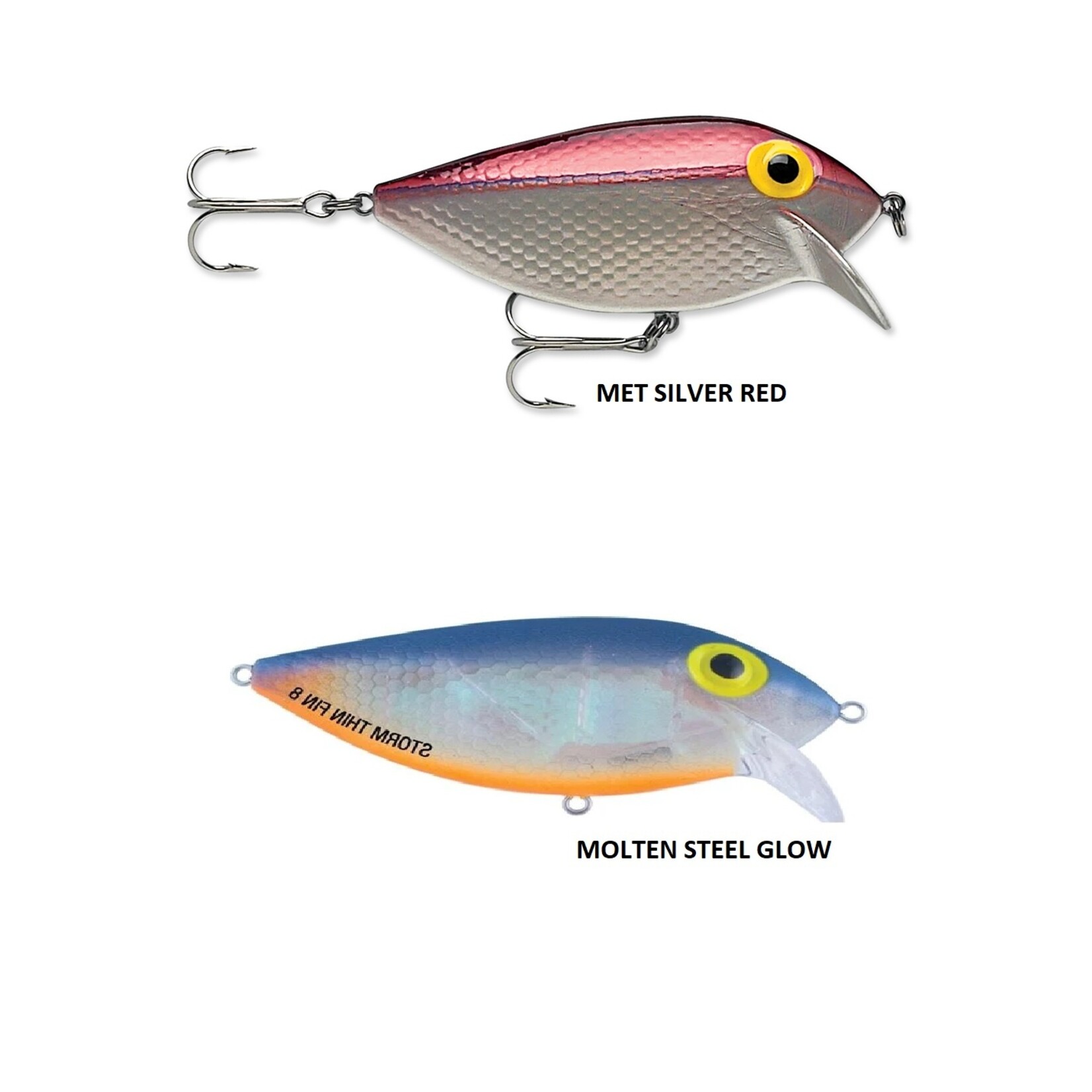 Storm Original Thin Fin Lure - 0.2 oz - Molten Steel TF06-582