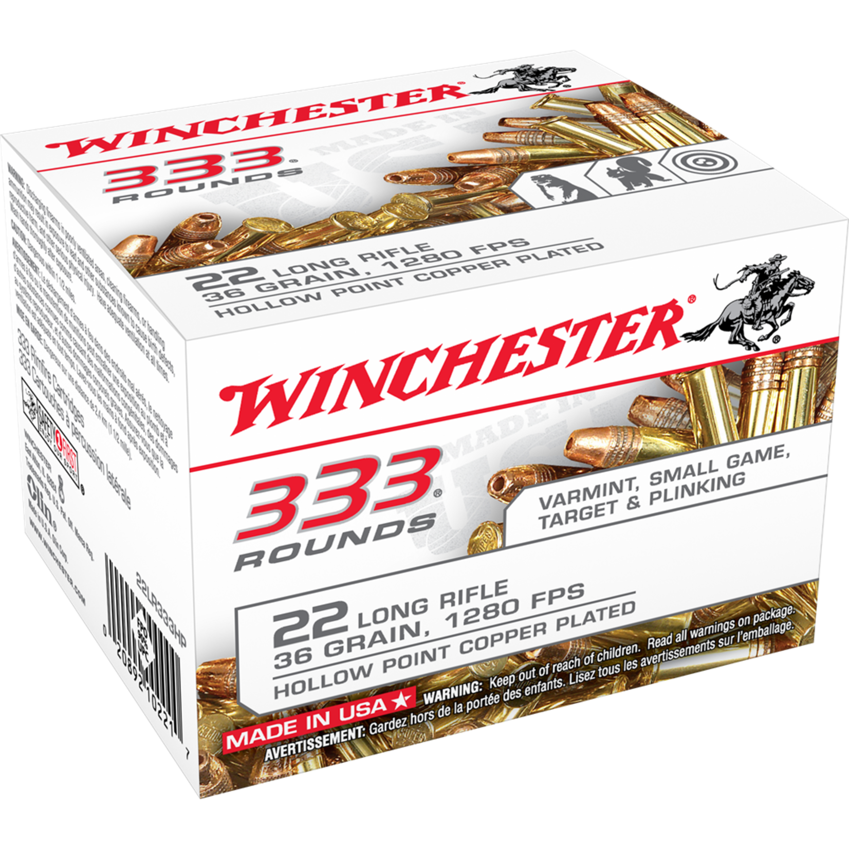 Winchester WIN 22 LR Target & Small Game CPHP 36gr (333/Box)