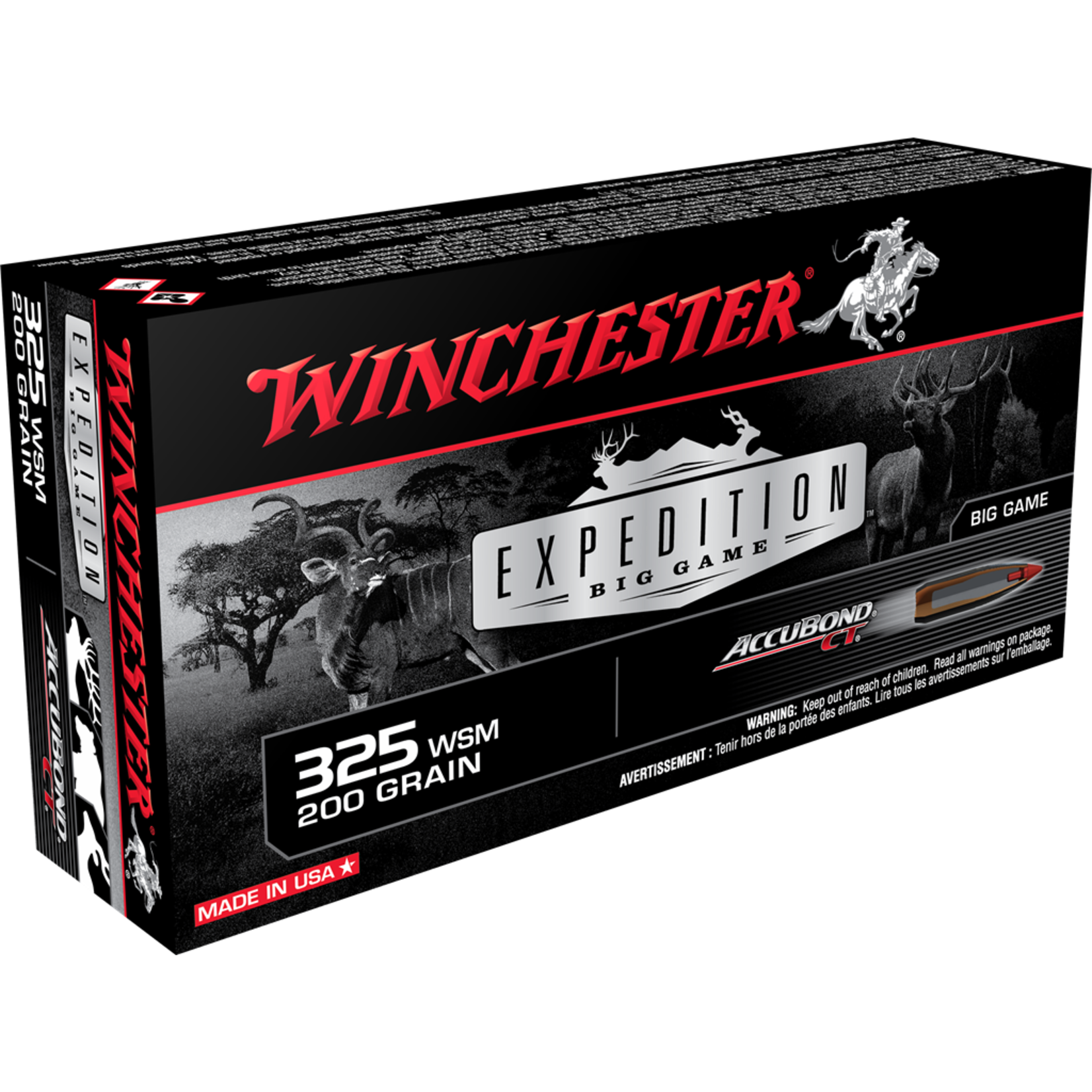 Winchester WIN 325 WSM Expedition Big Game Accubond CT 200gr (20/Box)