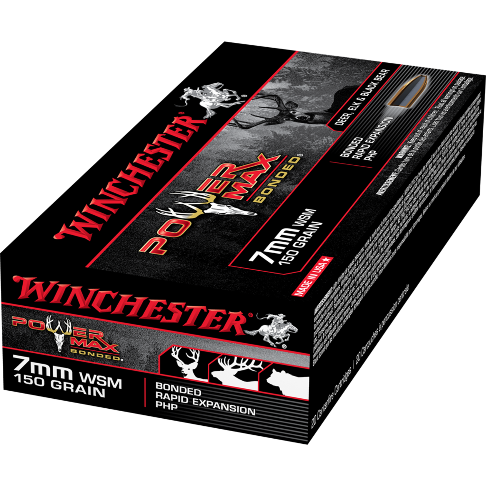 Winchester Winchester 7MM WSM 150Gr Power Max Bonded