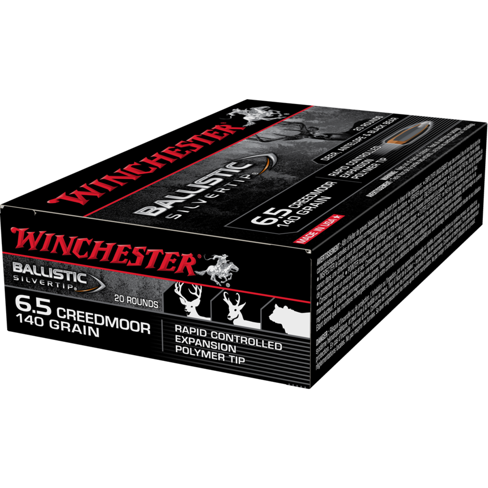 Winchester 6.5 Creedmoor 140gr Ballistic Silver
