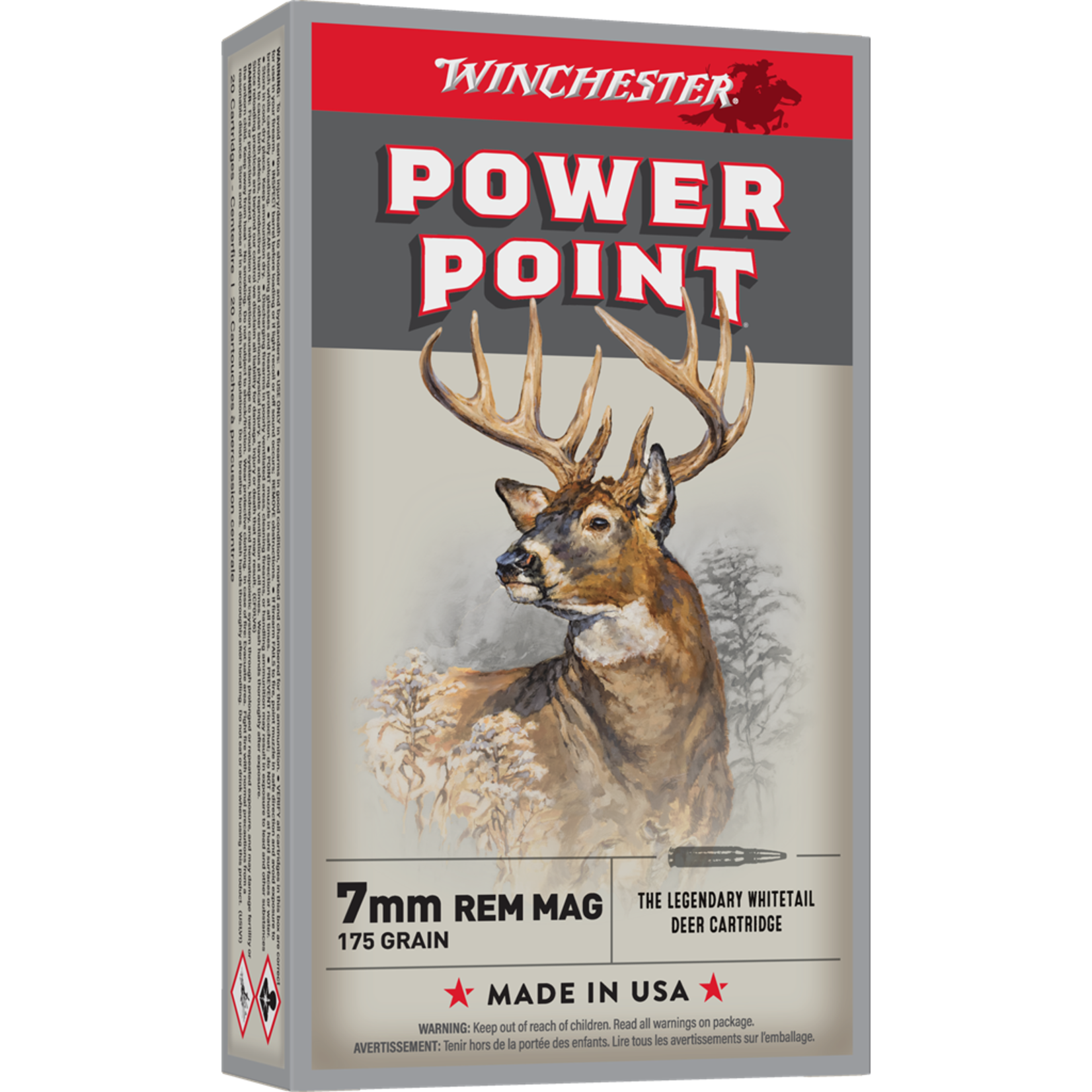 Winchester 7MM REM MAG 175GR POWER POINT