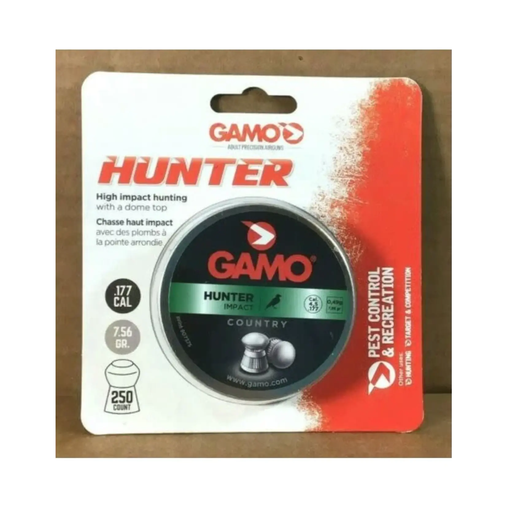 Gamo Hunter Round Nose .177 Pellets 250 Pack