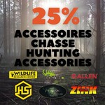 ACCESSOIRES DE CHASSE 25% VENDREDI FOU