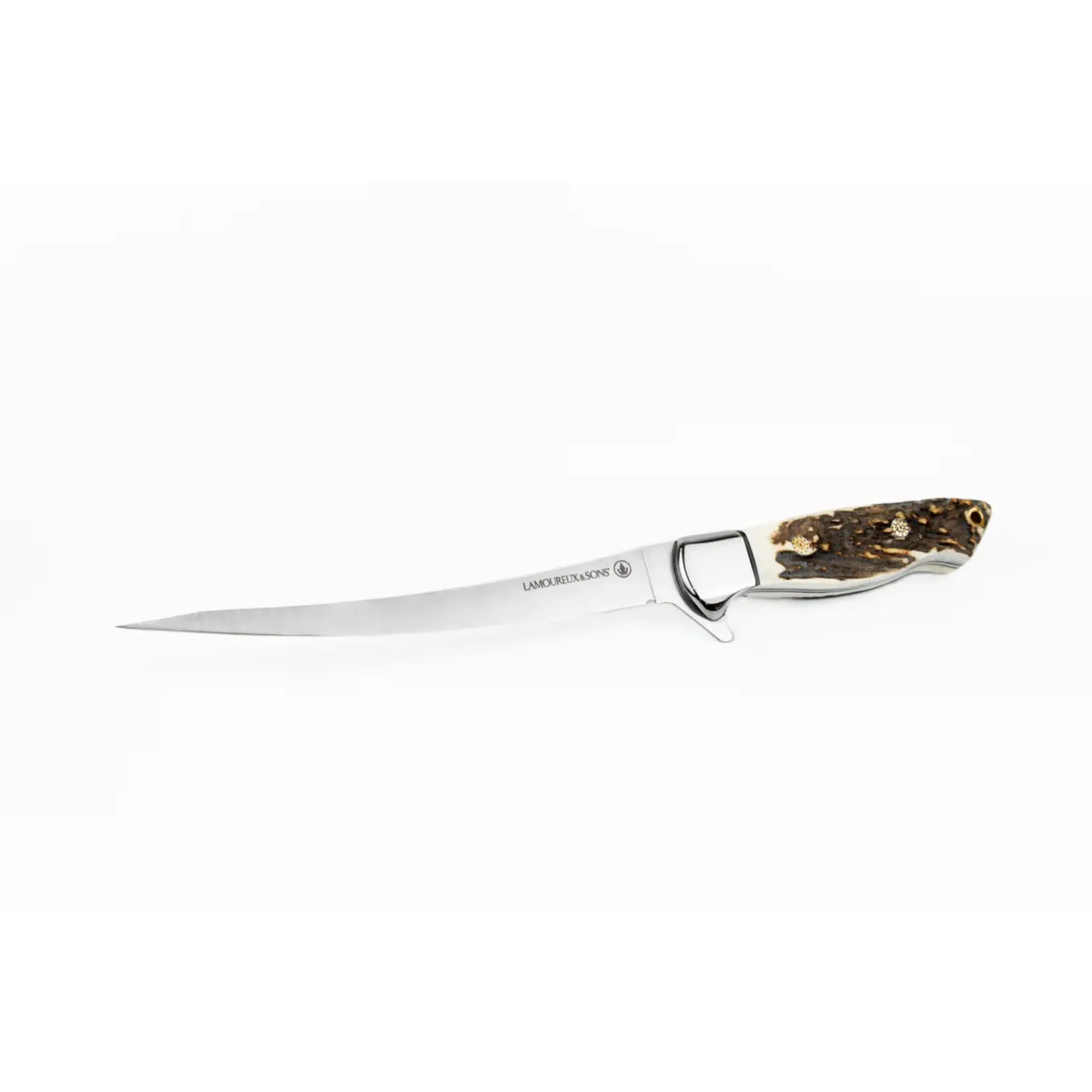 Lamoureux and Sons  Couteaux De Pêche à Filet  Bonaventure Bois de Cerf Lamoureux and Sons