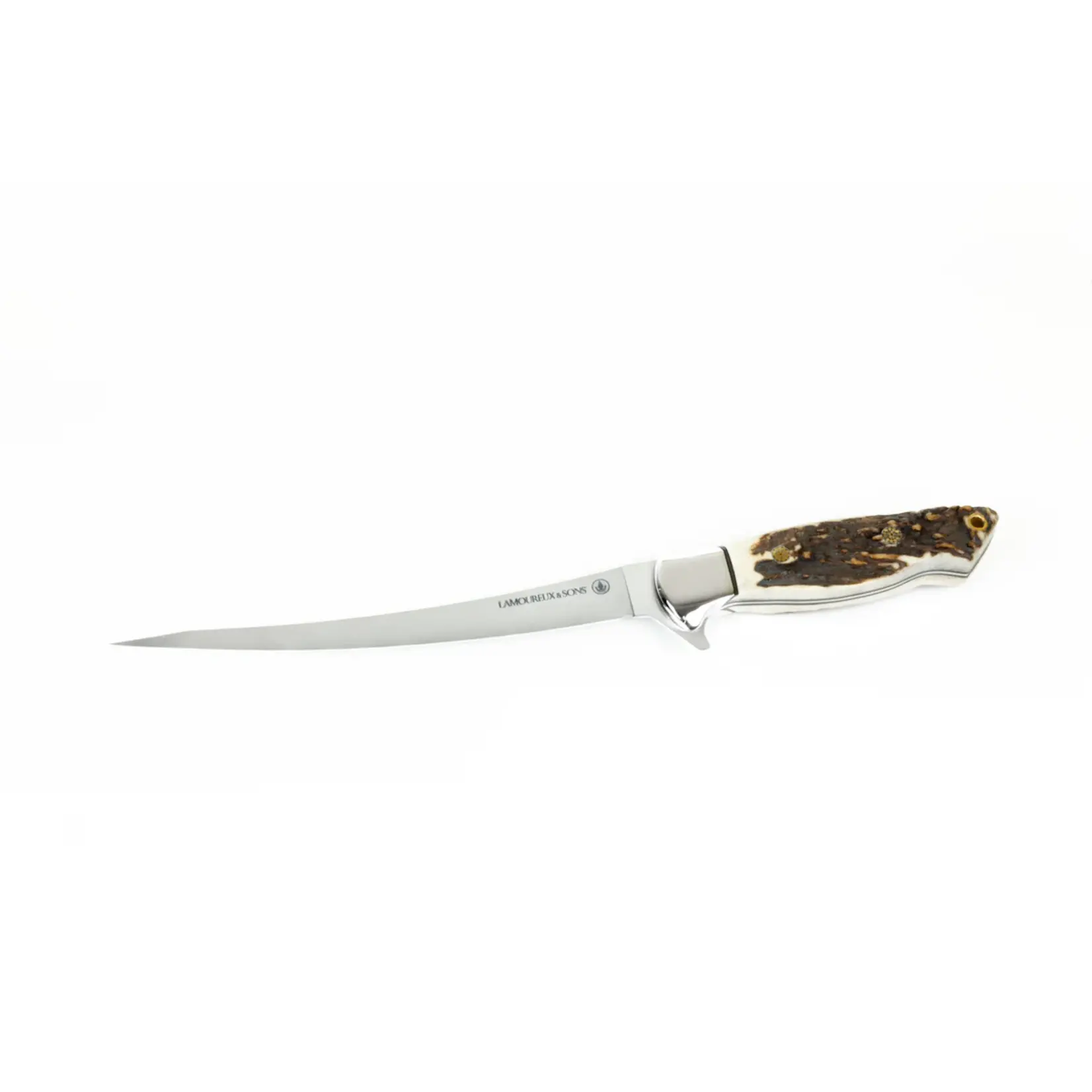 Lamoureux and Sons  Couteaux De Pêche à Filet  Bonaventure Bois de Cerf Lamoureux and Sons