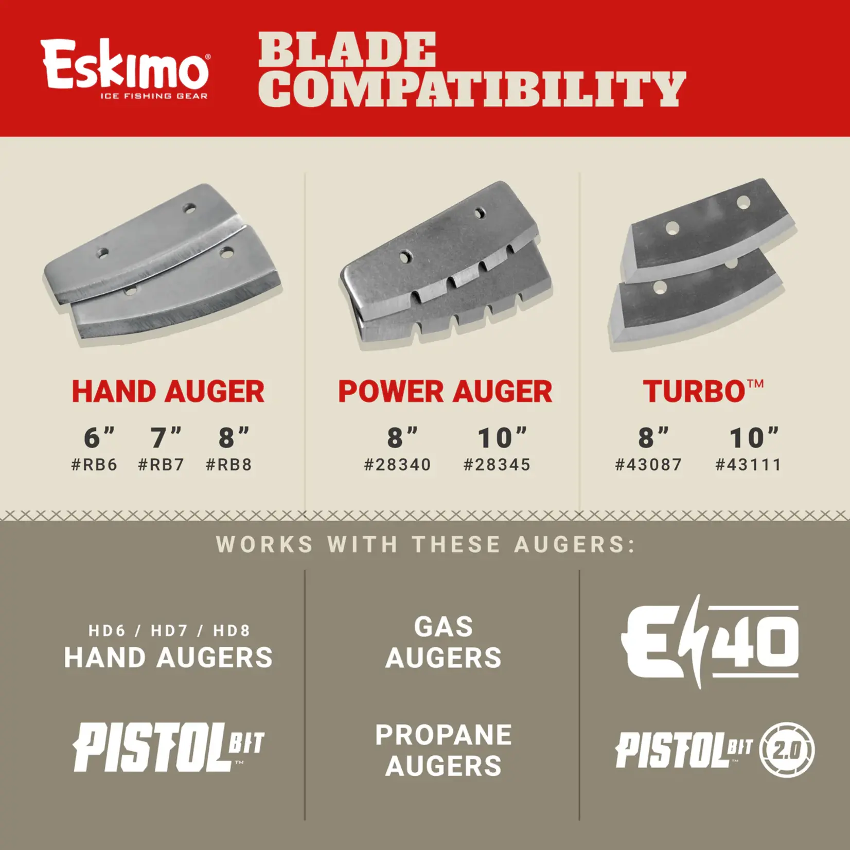 Eskimo Eskimo Turbo Blades for 8inch Auger