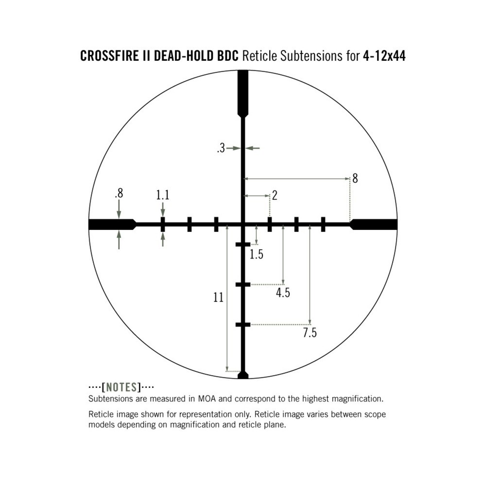 Vortex Vortex Crossfire II 4-12x44 Dead-Hold BDC Riflescope