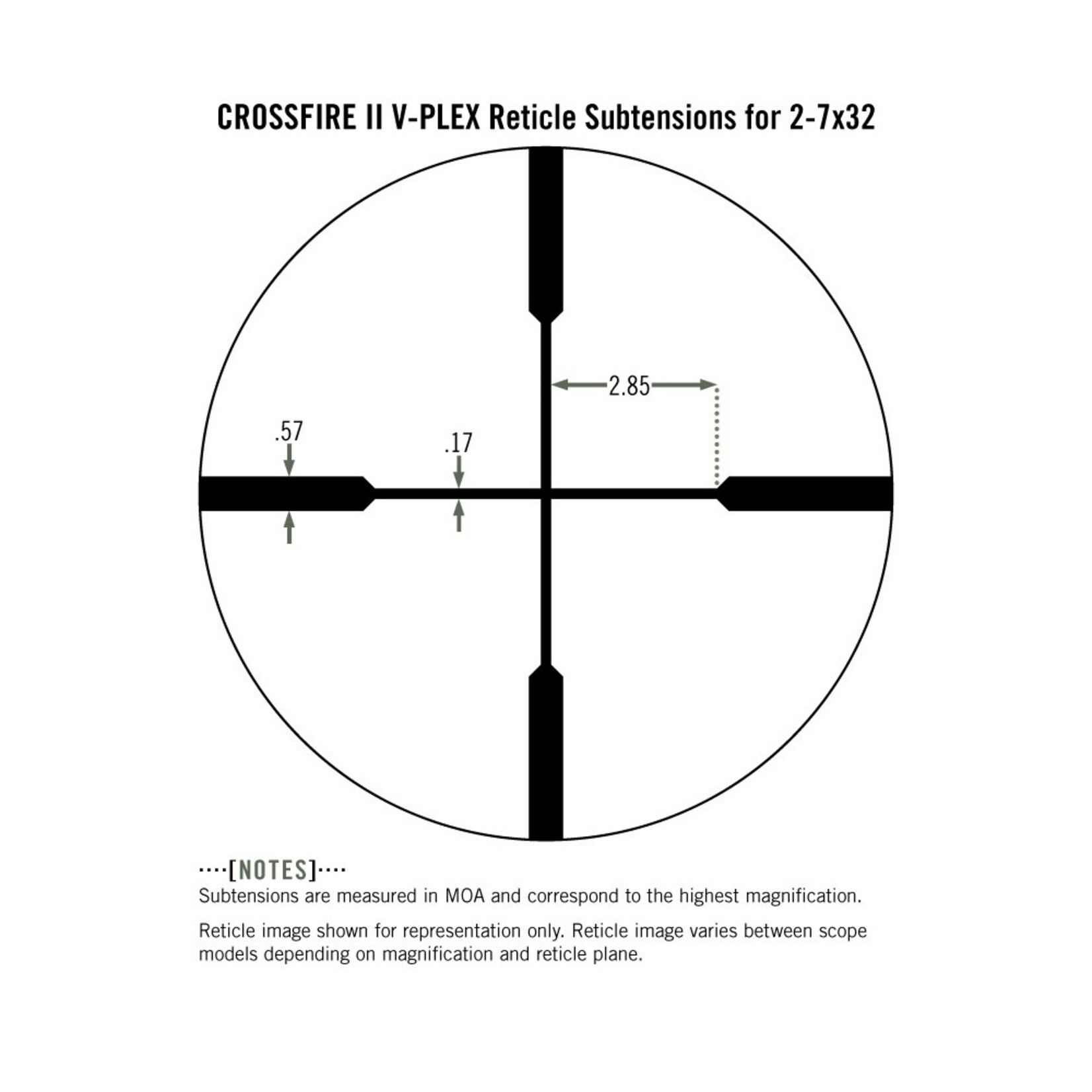 Vortex Vortex Crossfire II 2-7X32 Rimfire Riflescope V-Plex