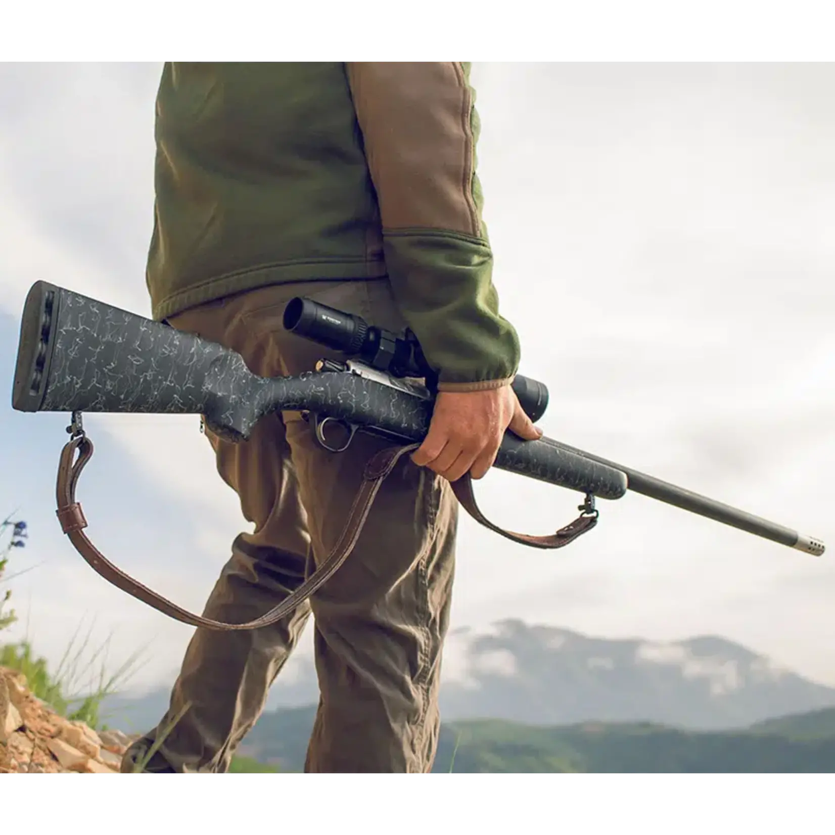 Christensen Arms Carabine à verrou Christensen Arms Ridgeline 300 WIN SS, Carbon, Noir w/ Gray Webbing