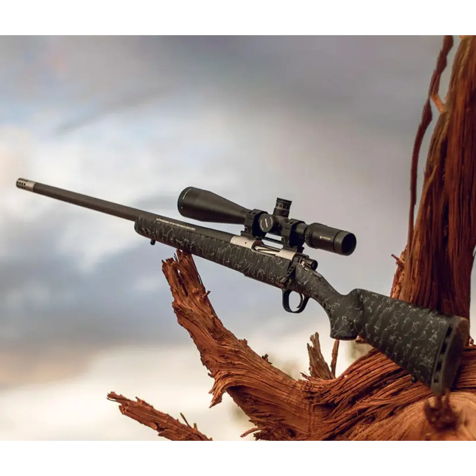 Christensen Arms Carabine à verrou Christensen Arms Ridgeline 300 WIN SS, Carbon, Noir w/ Gray Webbing