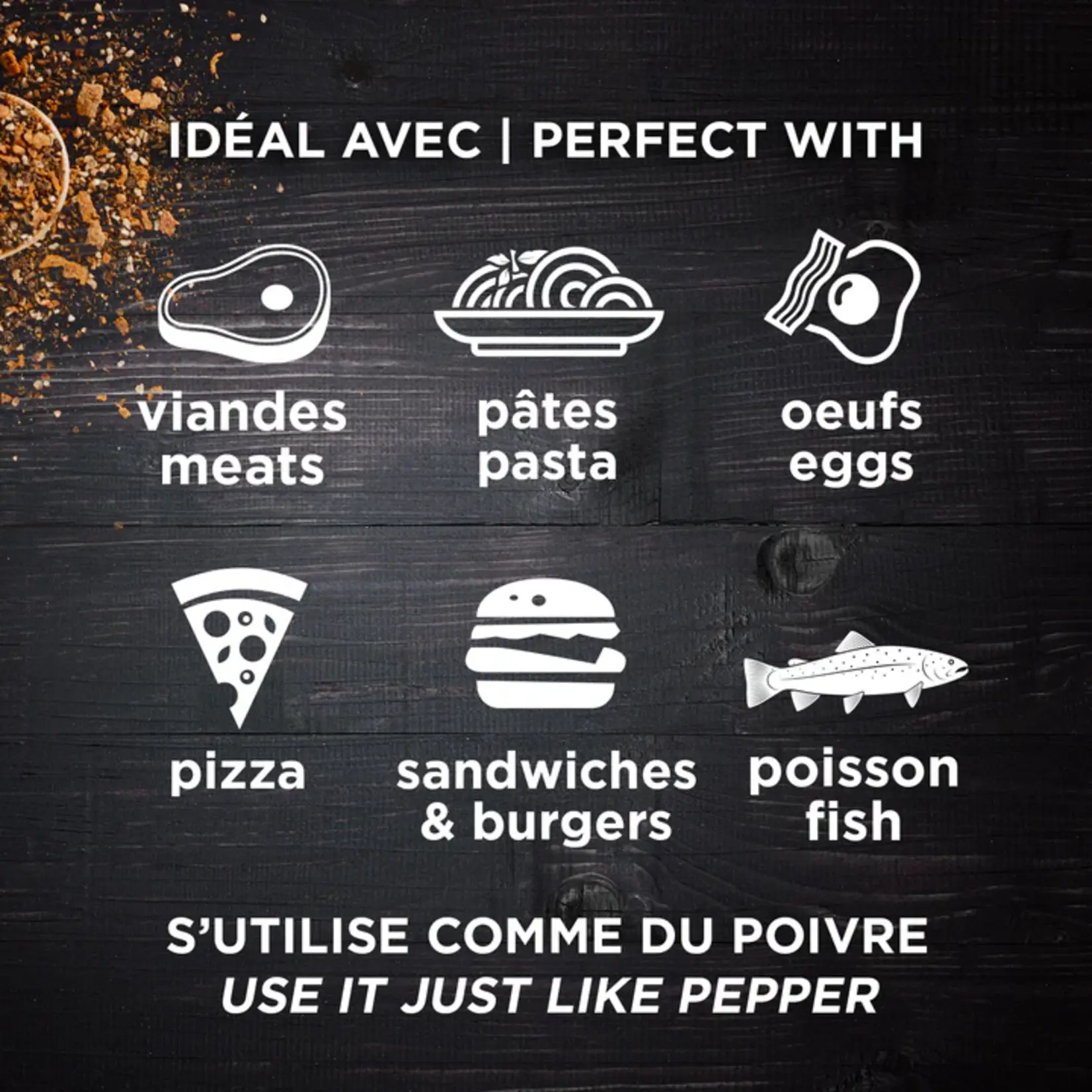 Épices Du Guerrier Bacon & Pepper Mix (80g)