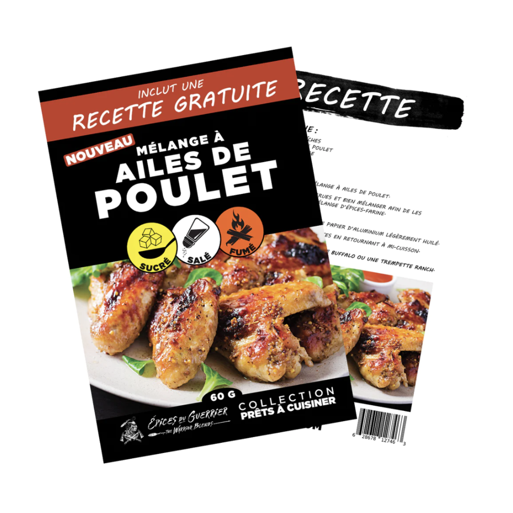 Épices Du Guerrier Spice Blend Chicken wings and drumsticks 60g