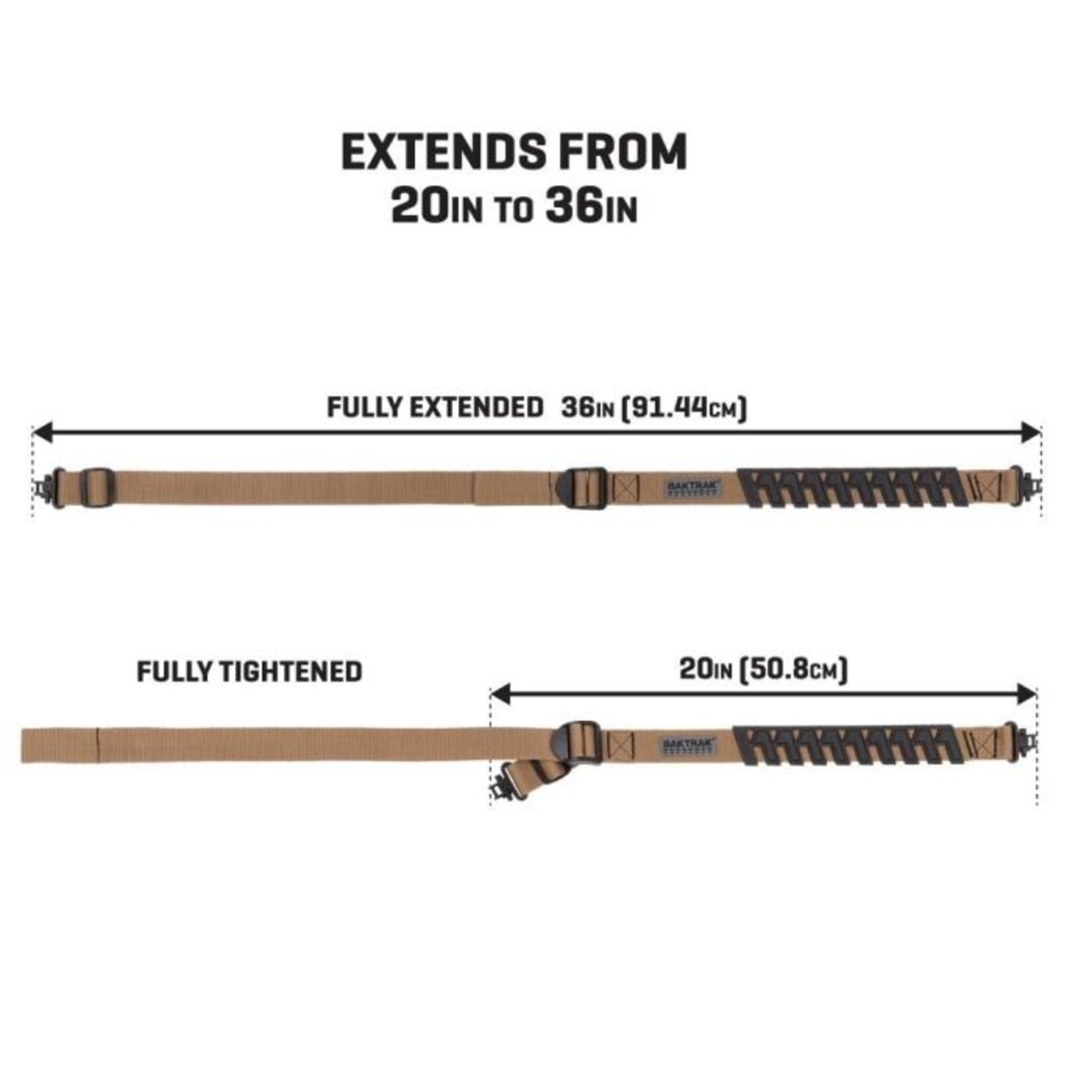 Allen Sangle Allen Trak Traction  w/swivels, Tan/Noir