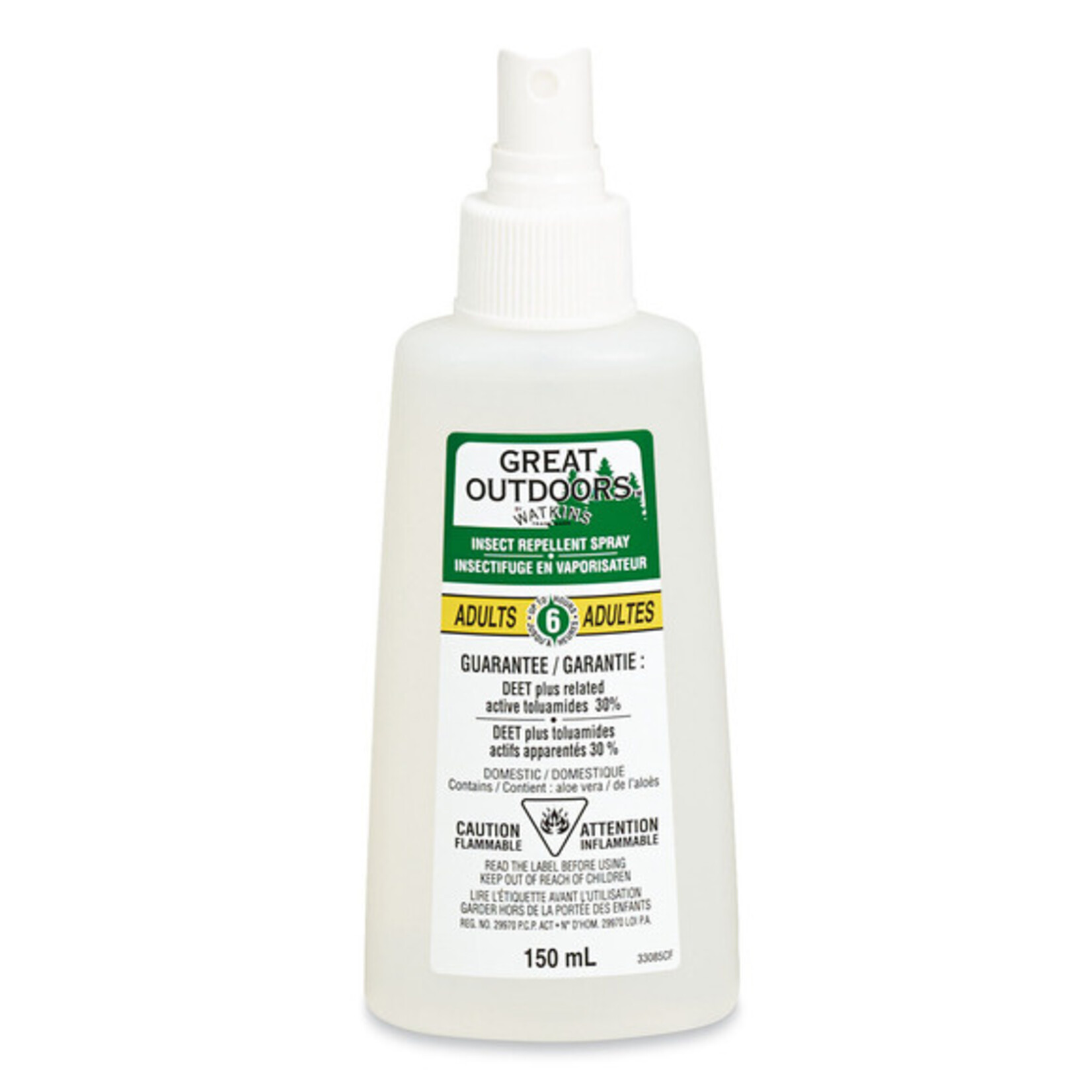 Great Outdoors Watkins Chasse-Moustiques Watkins Great OutdoorsVapo Adulte 150ml