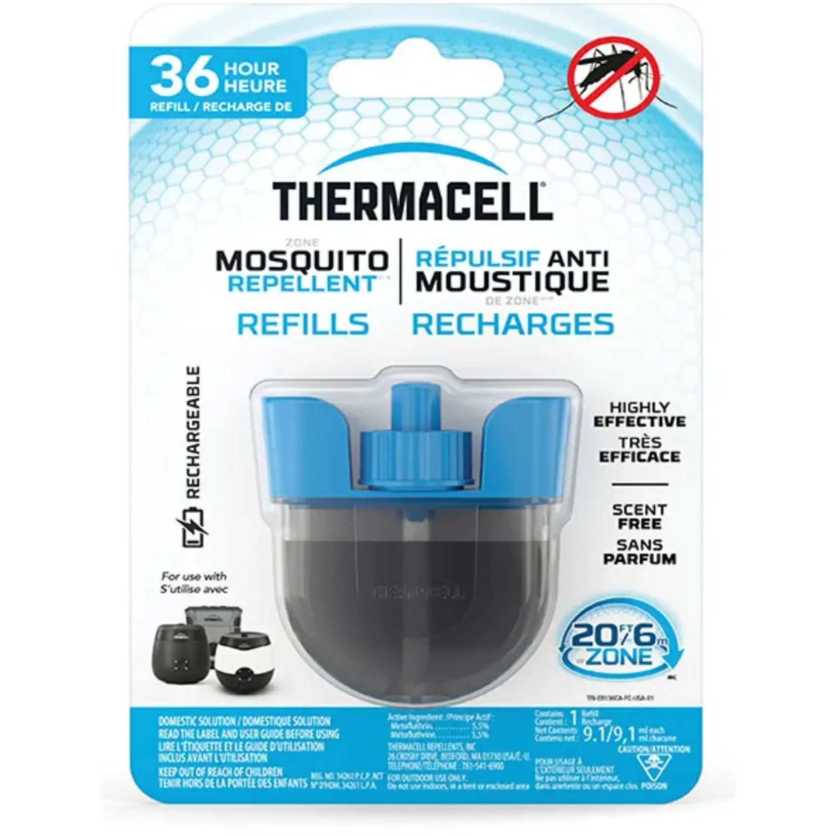 Thermacell Thermacell Rechargeable Mosquito Repellent Refill - 36 hours