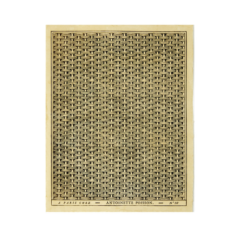 Antionette Poisson Tressage d'Osier Black bacco Domino Paper