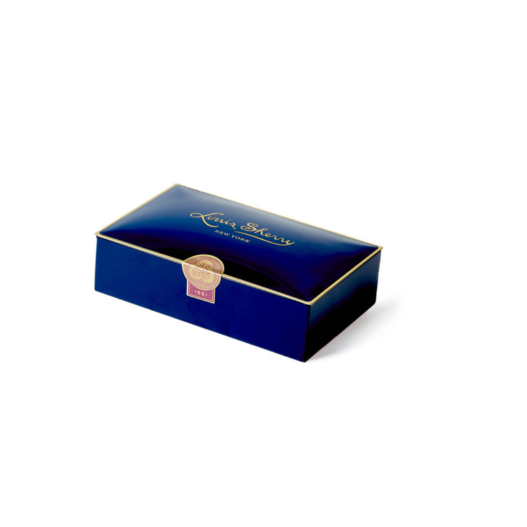 Louis Sherry Truffle Tin 2-Piece, Ming Blue