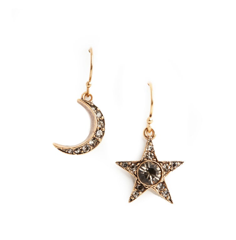 Fallen Aristocrat Moon and Star Earrings