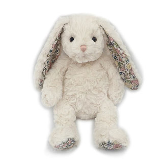 Faith Cream Floral Bunny Plush