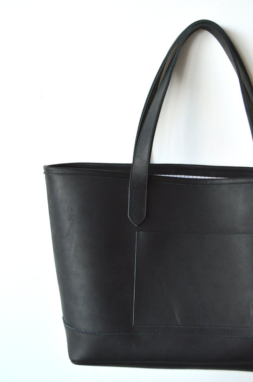 Dreamers Supply Company Dreamers Leather Tote | Noir