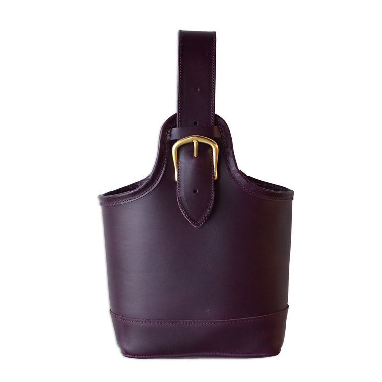 Dreamers Supply Company Petite Leather Bag, Aubergine