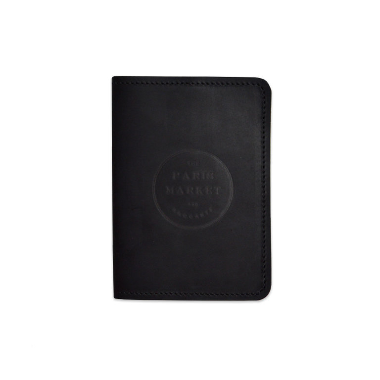 The Paris Market The Paris Market Leather Passport Cover Black