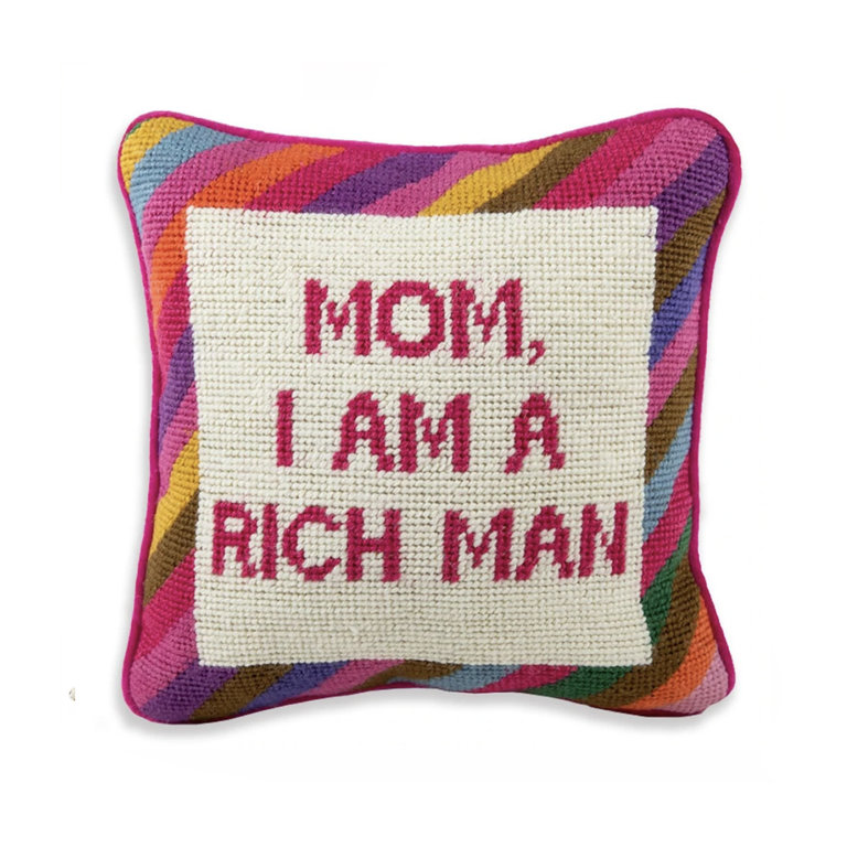 Needlepoint Toss Pillow