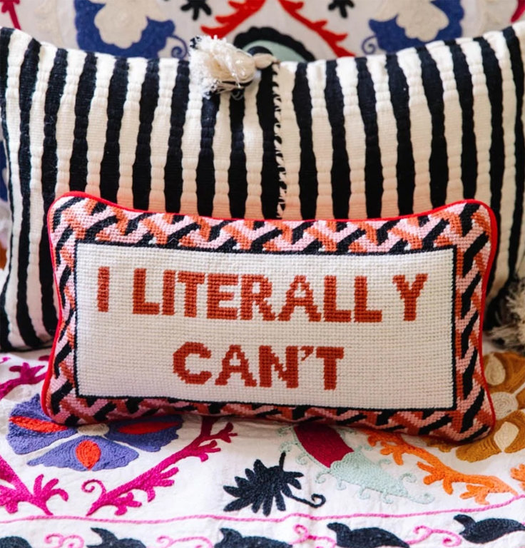 Needlepoint Toss Pillow