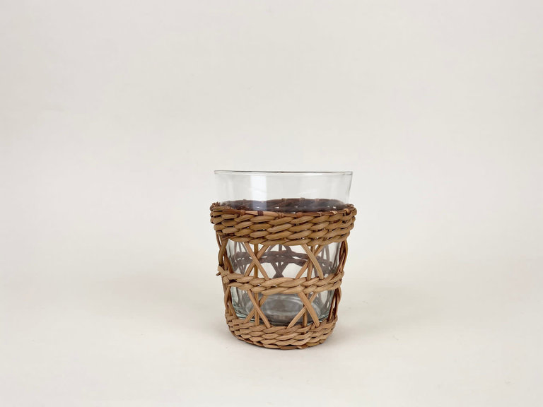 Rattan Cage Glass