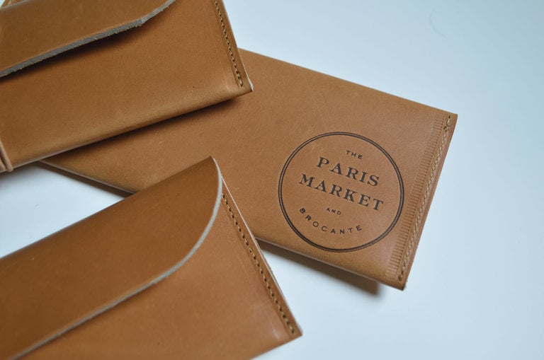 The Paris Market Leather Artist Pouch, Saddle Tan