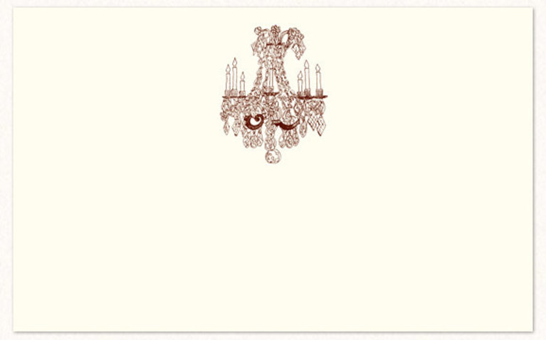 Chandelier Place Cards