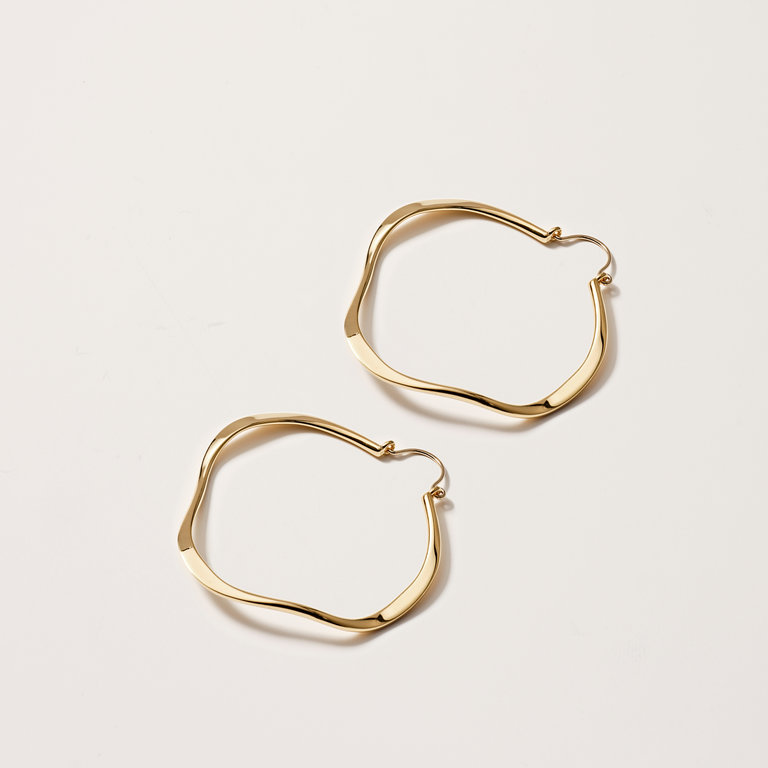 Selina King Open Wave Small Hoop