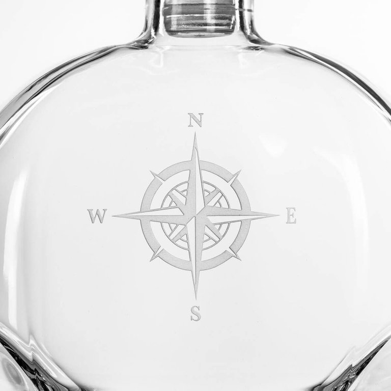 Compass Rose Whiskey Decanter