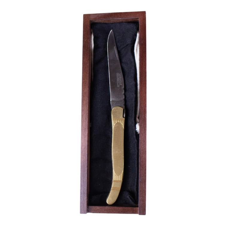 Brass Laguiole Single Blade Pocket Knife
