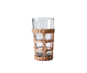 Seagrass Cage Highball Glass – Hester & Cook