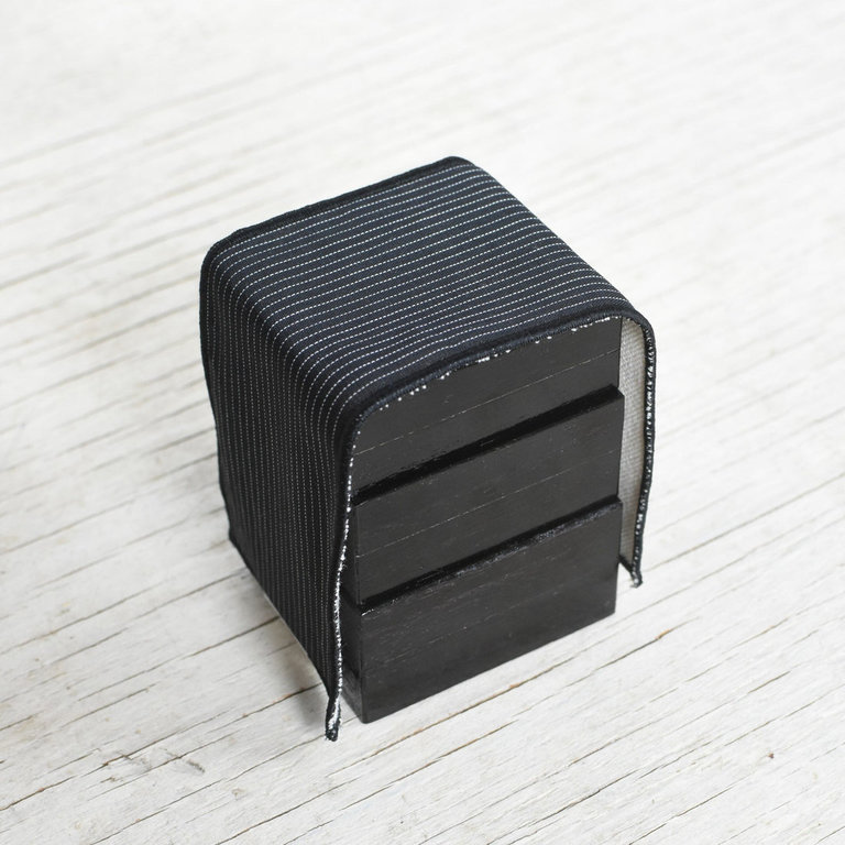 Triple Lacquer Black Sewing Box