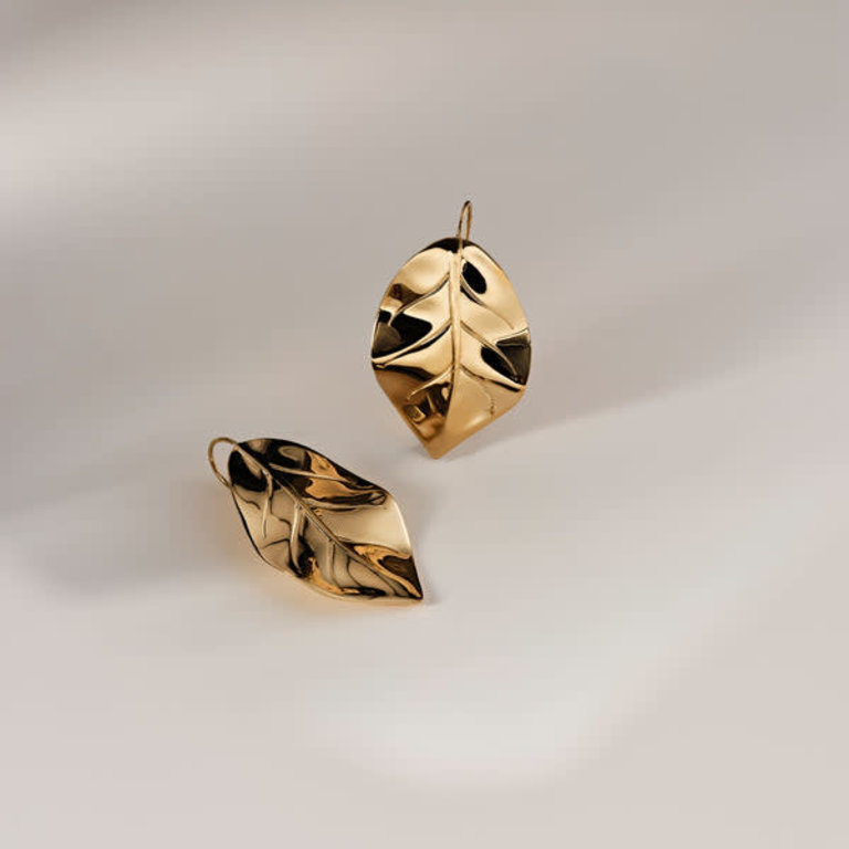 Selina King Grace Leaf Earring