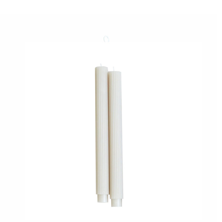 Parchment Taper Candle