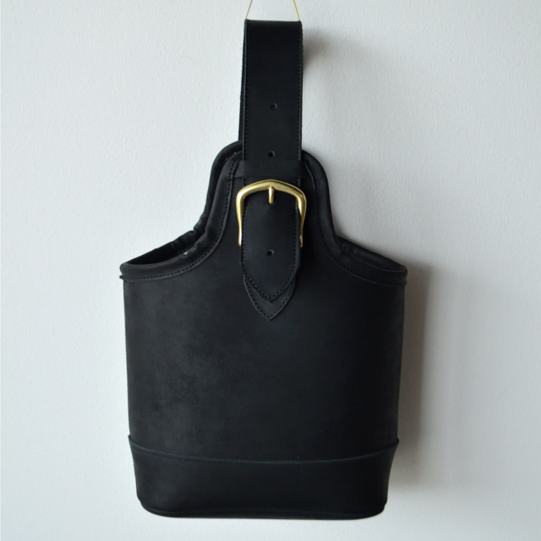 Dreamers Supply Company Petite Leather Bag- Noir