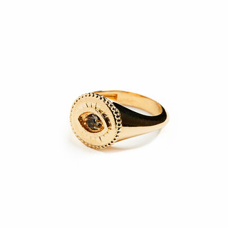 Fallen Aristocrat Evil Eye Signet Ring Fallen Aristocrat Evil Eye Signet Ring