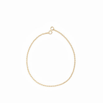 Fallen Aristocrat Rolo Connector Chain Necklace, 14k Gold Fallen Aristocrat Rolo Connector Chain Necklace, 14k Gold