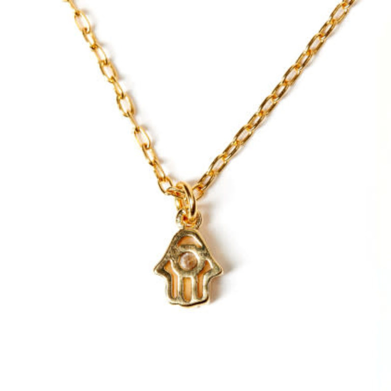 Fallen Aristocrat Petite Hamsa Necklace