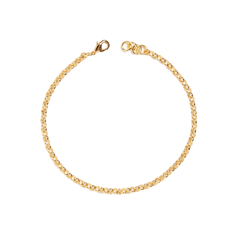 Fallen Aristocrat 14k Rolo Chain Bracelet, 3mm