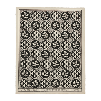 Antoinette Poisson Olives, Black Domino Paper