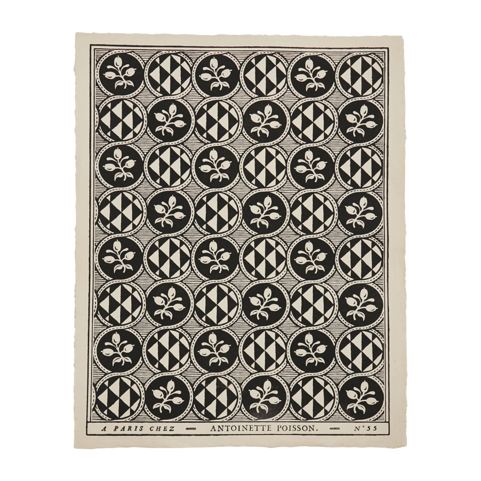Olives, Black Domino Paper by Antoinette Poisson - The Paris Market