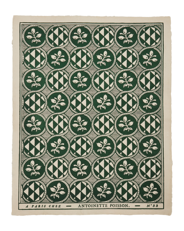 Antoinette Poisson Olives, Green Domino Paper