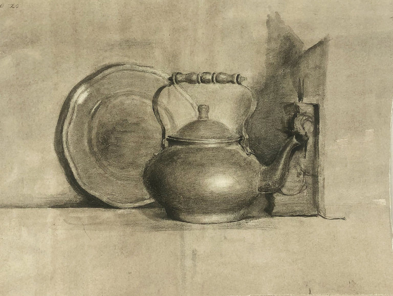 Kettle — Mixed Media on Paper by Seth Fite