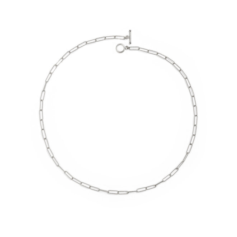 Fallen Aristocrat London Paperclip Chain Necklace, Sterling Silver