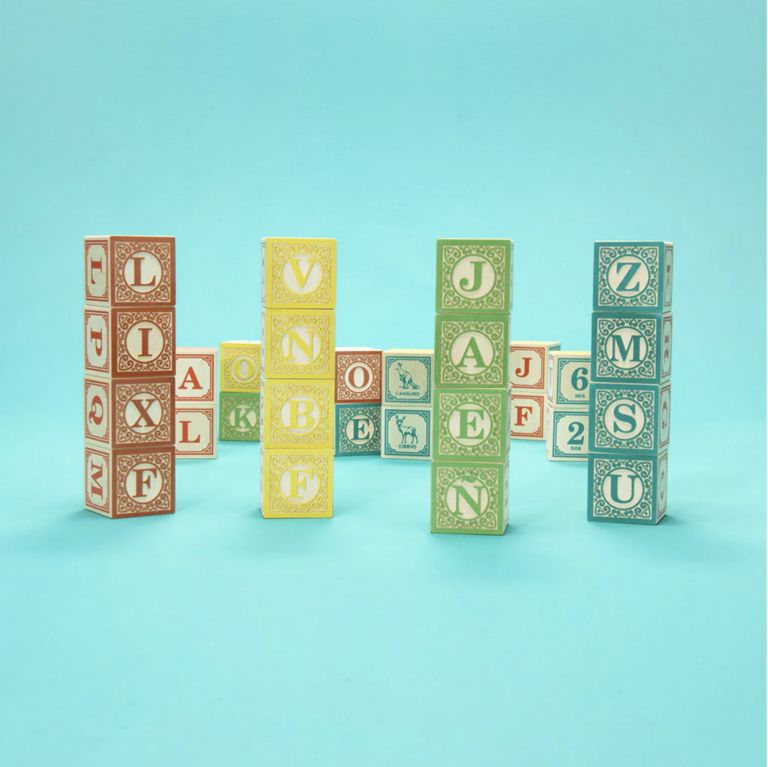 Spanish Wooden Alphabet Blocks